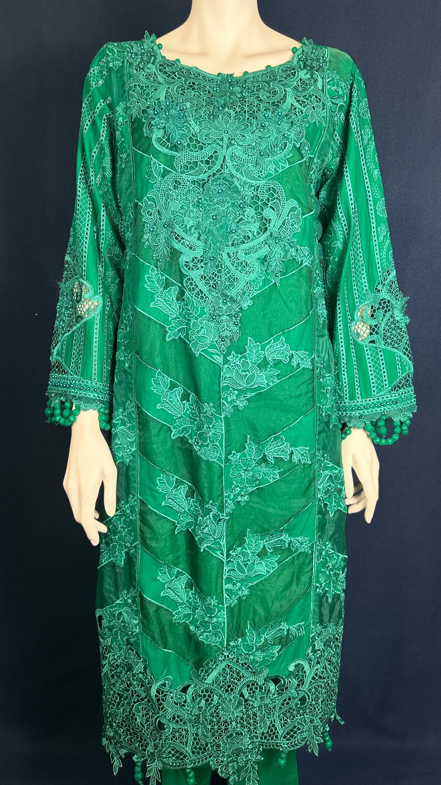Emerald Green Suit with Matching Dupatta #183