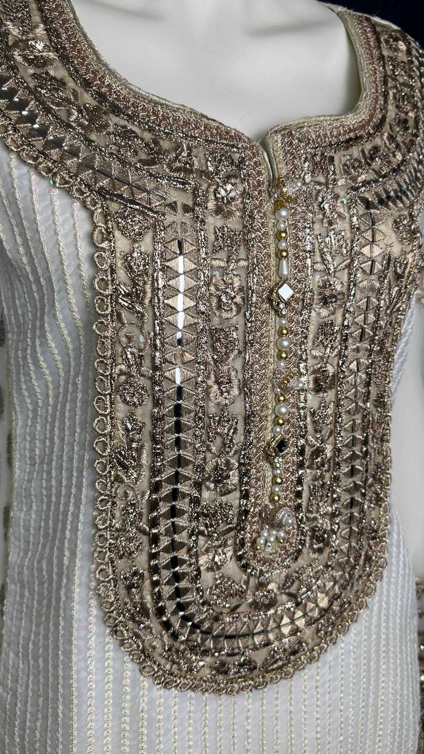 M-109 Ivory Glow ✨ | Khuda Baksh Elegant 3-Piece Set