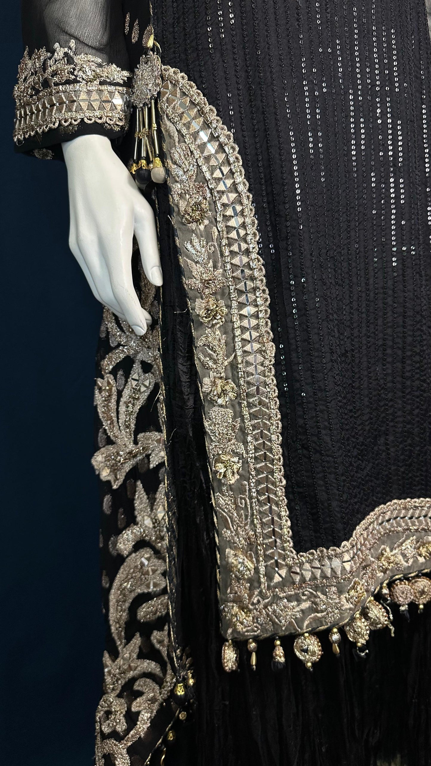 M-109 Midnight Gold ✨ | Khuda Baksh Formal 3-Piece Set