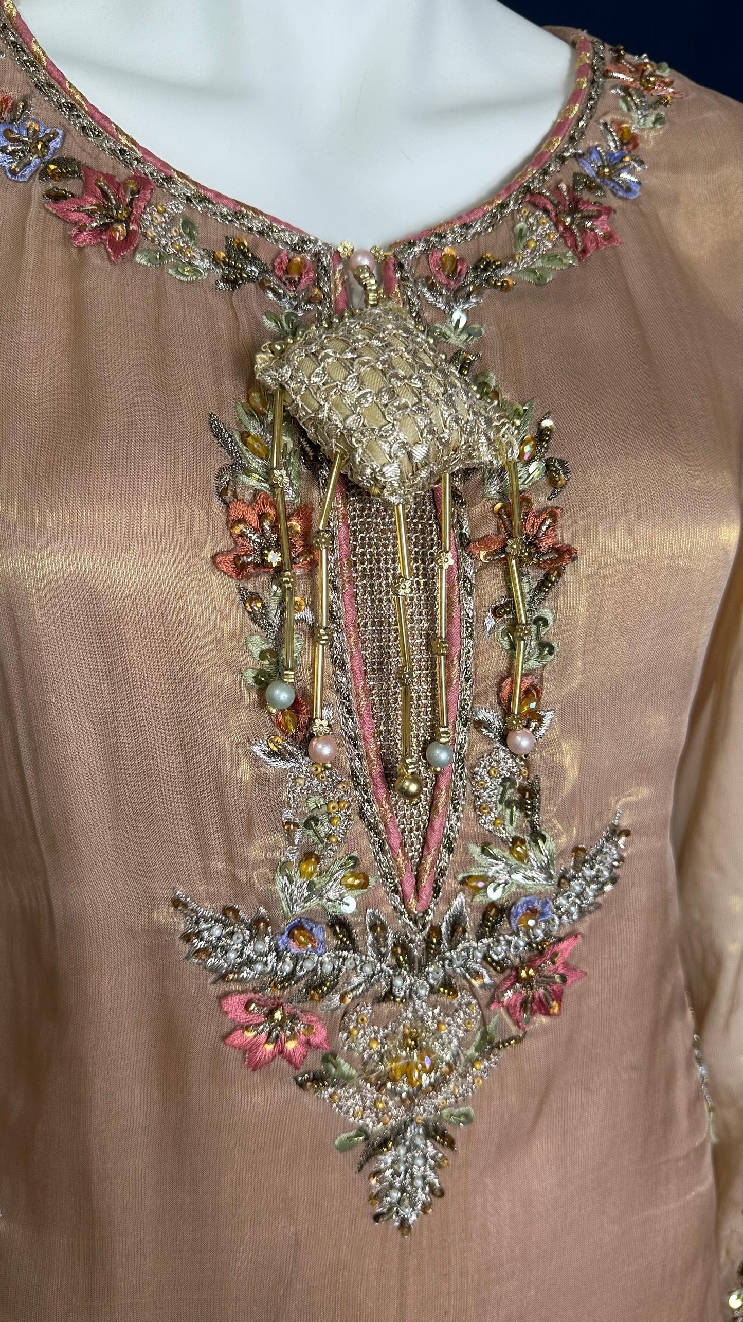 M-105 Rose Glow 🌸 | Khuda Baksh Formal 3-Piece Set