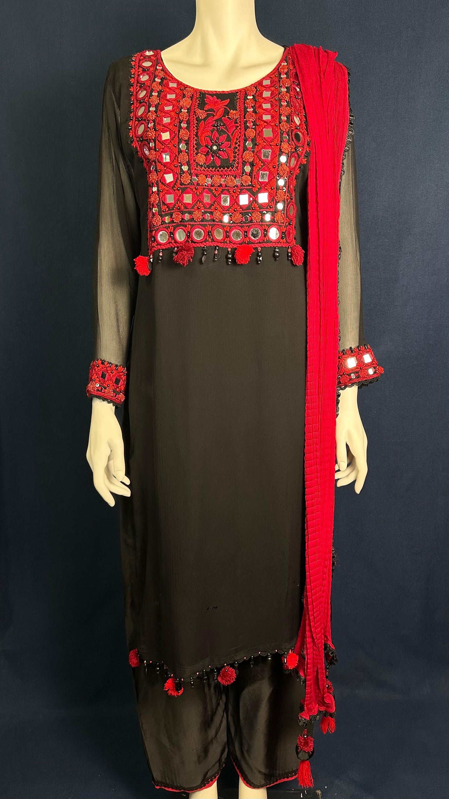 Z-297 Bold Noir ❤🔥 | Khuda Baksh Ethnic 3-Piece Set