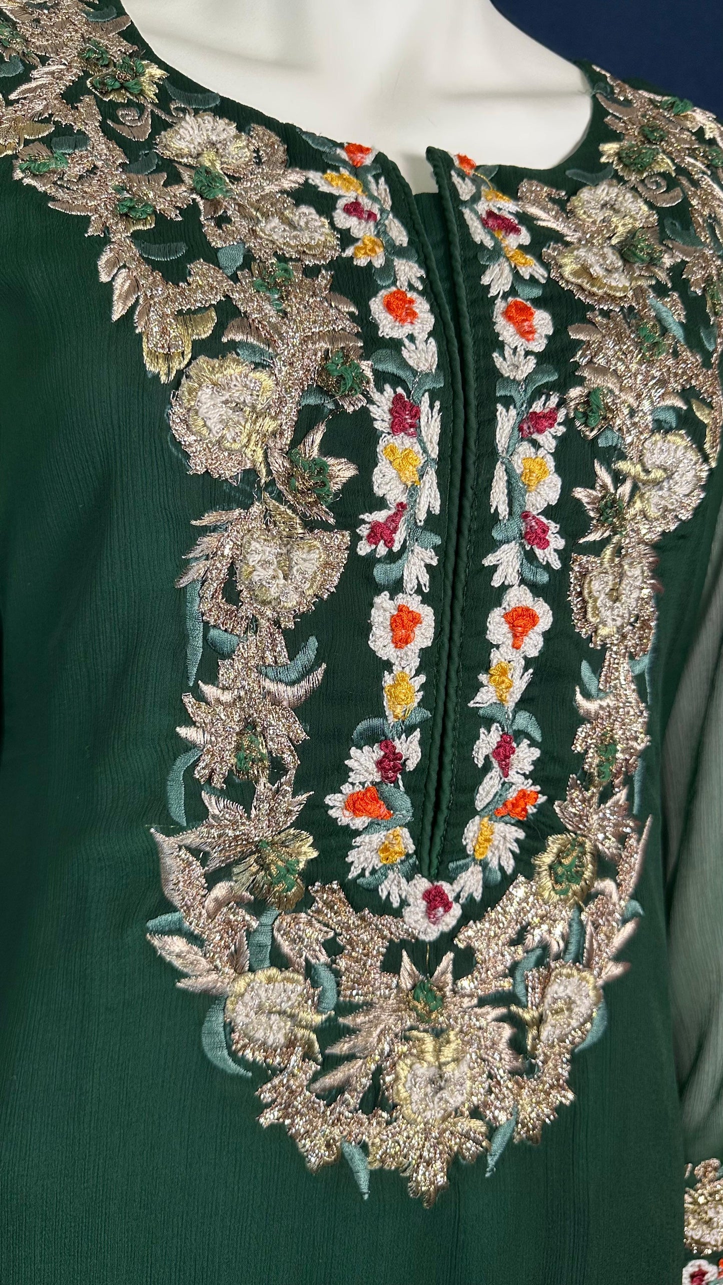 M-107 Forest Charm 🌿 | Khuda Baksh Elegant 3-Piece Set