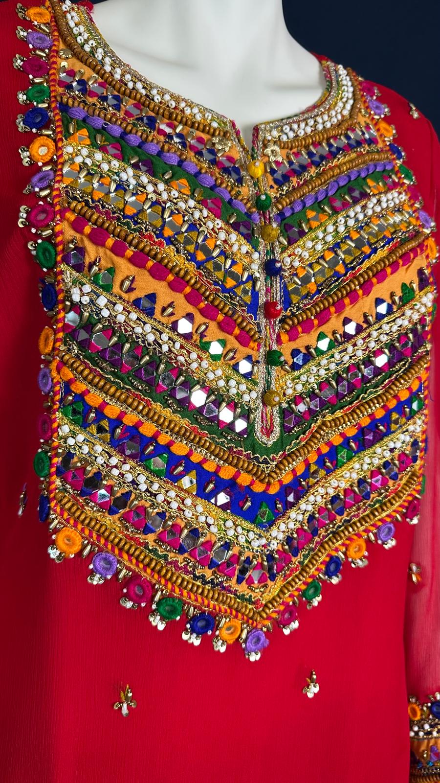 Z-301 Festive Charm ❤ | Khuda Baksh Vibrant 3-Piece Ensemble