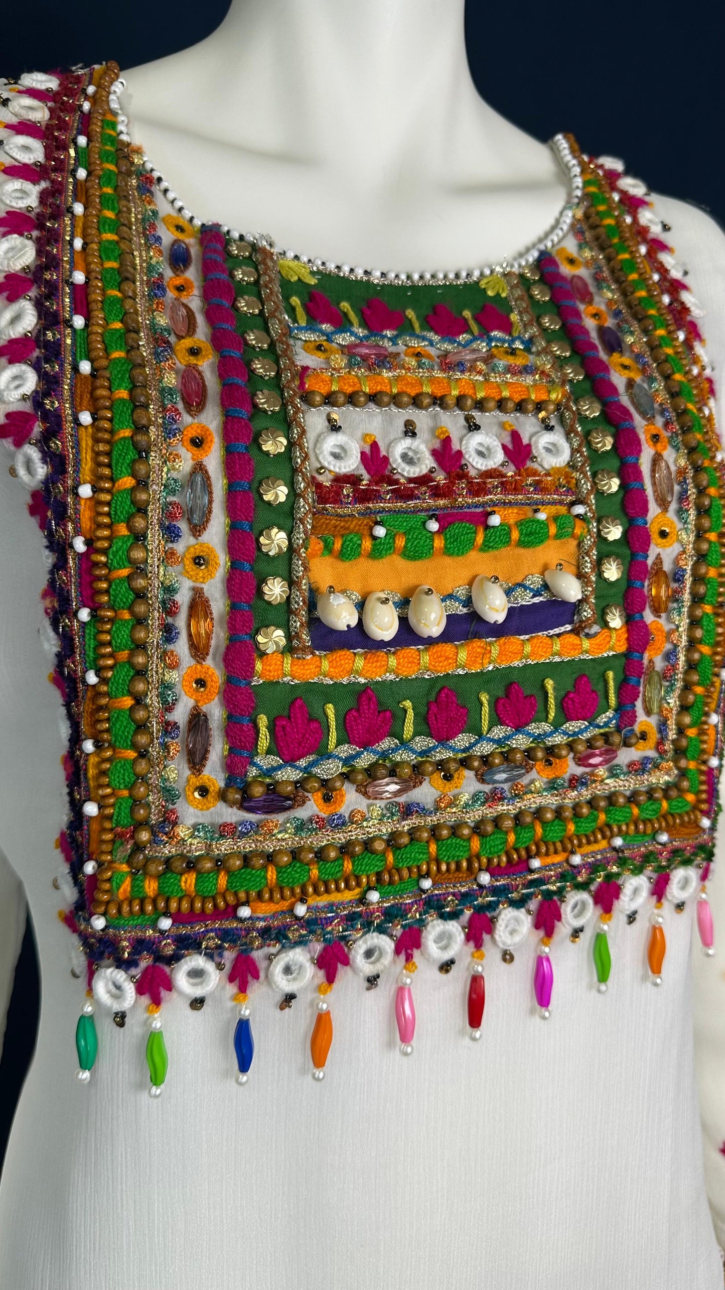 Z-282 White Bloom 🌼 | Khuda Baksh Colorful 3-Piece Set