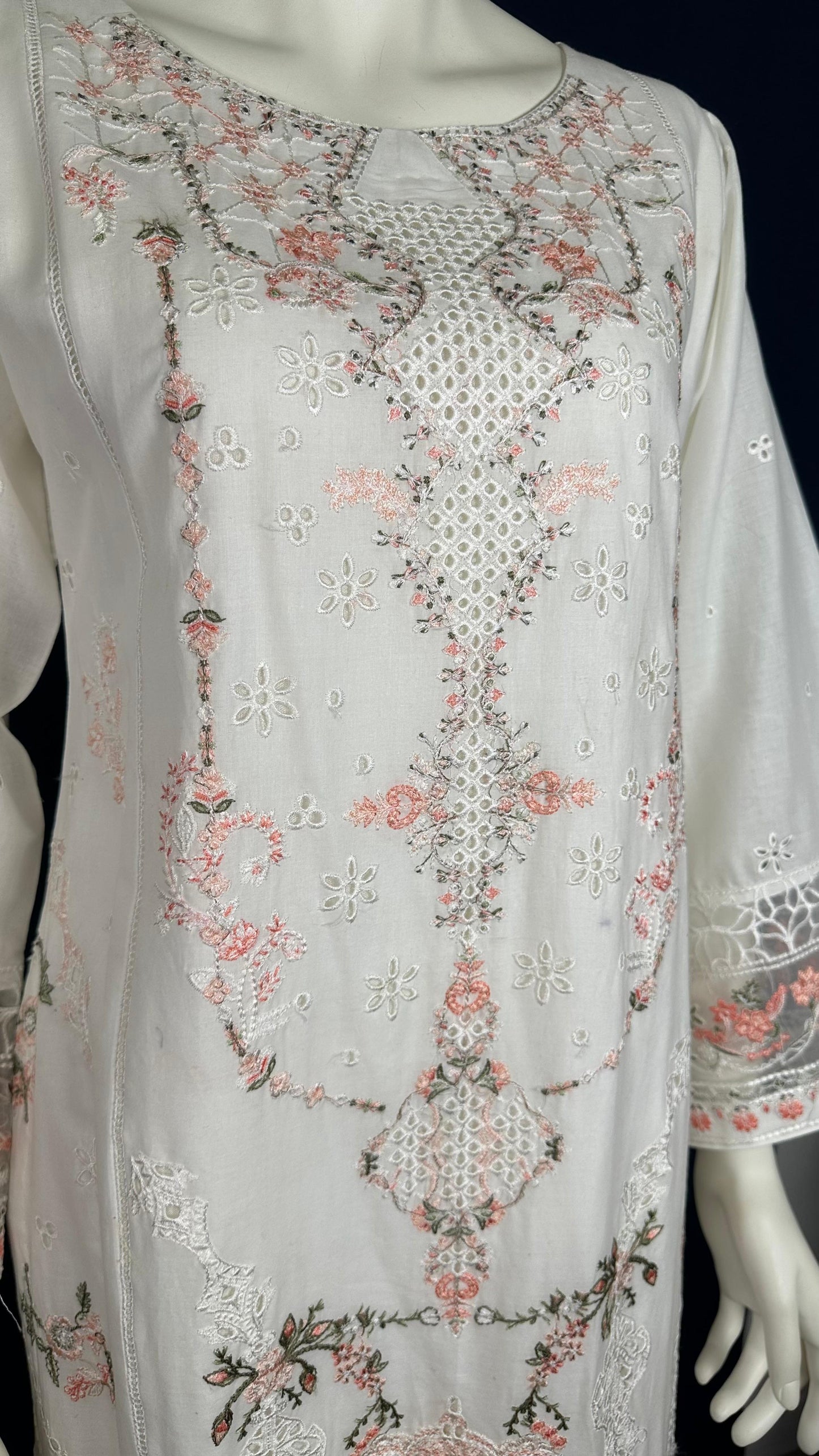 Blossom Ivory | 3-Piece Embroidered Set