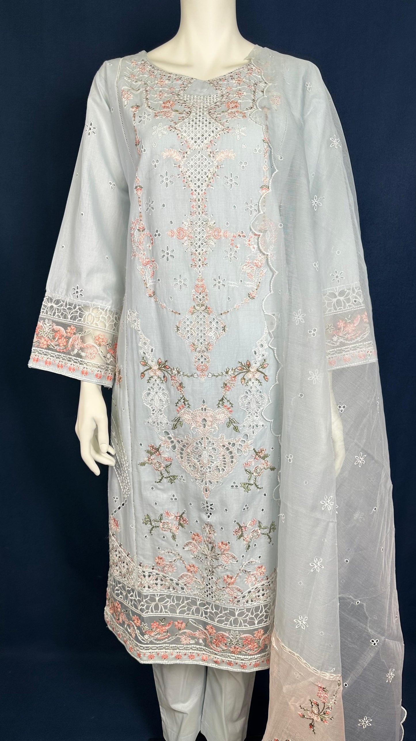 Rose Mist | 3-Piece Embroidered Set