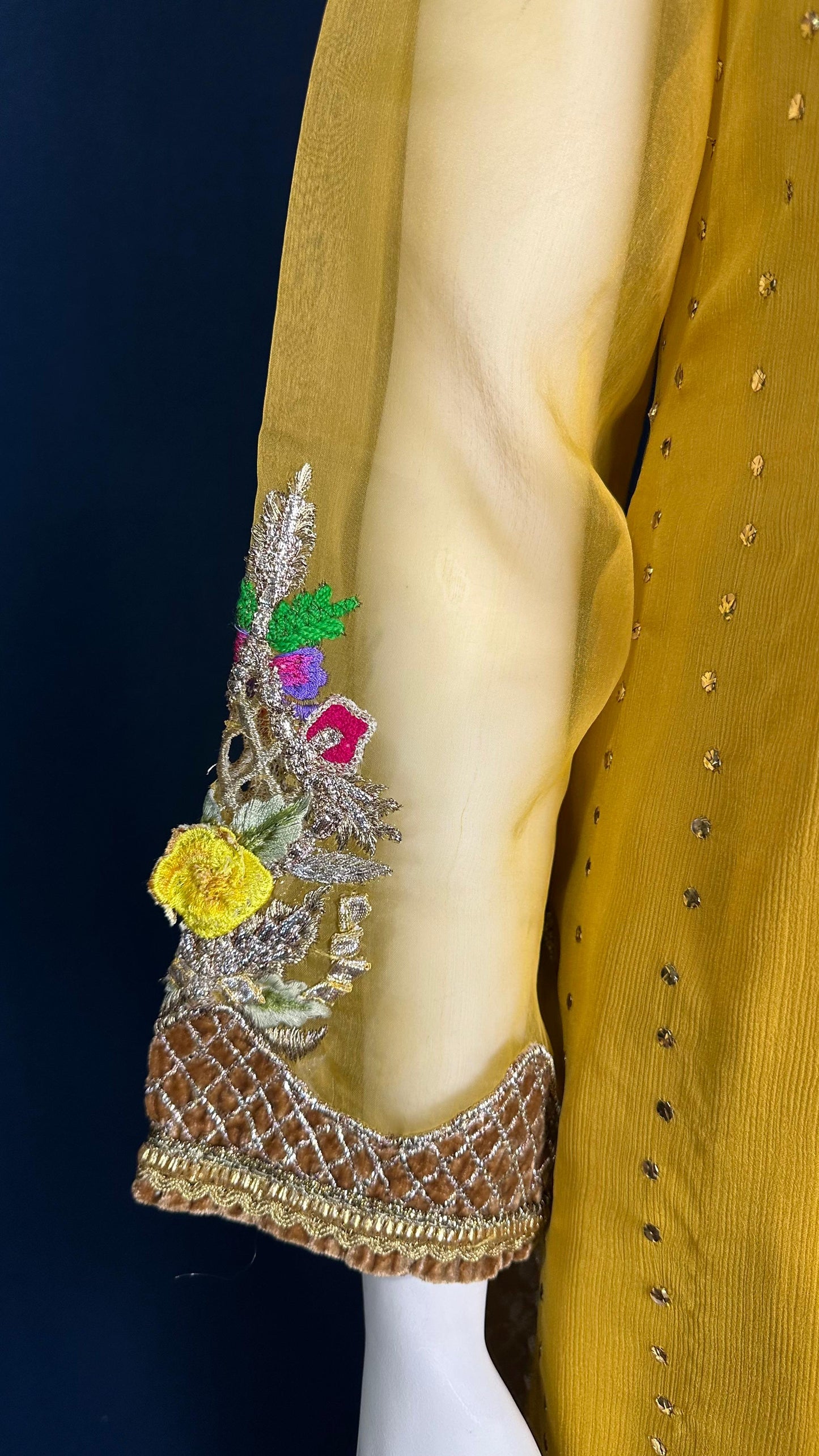 Z-279 Mustard Glow | Khuda Baksh Festive 3-Piece Set