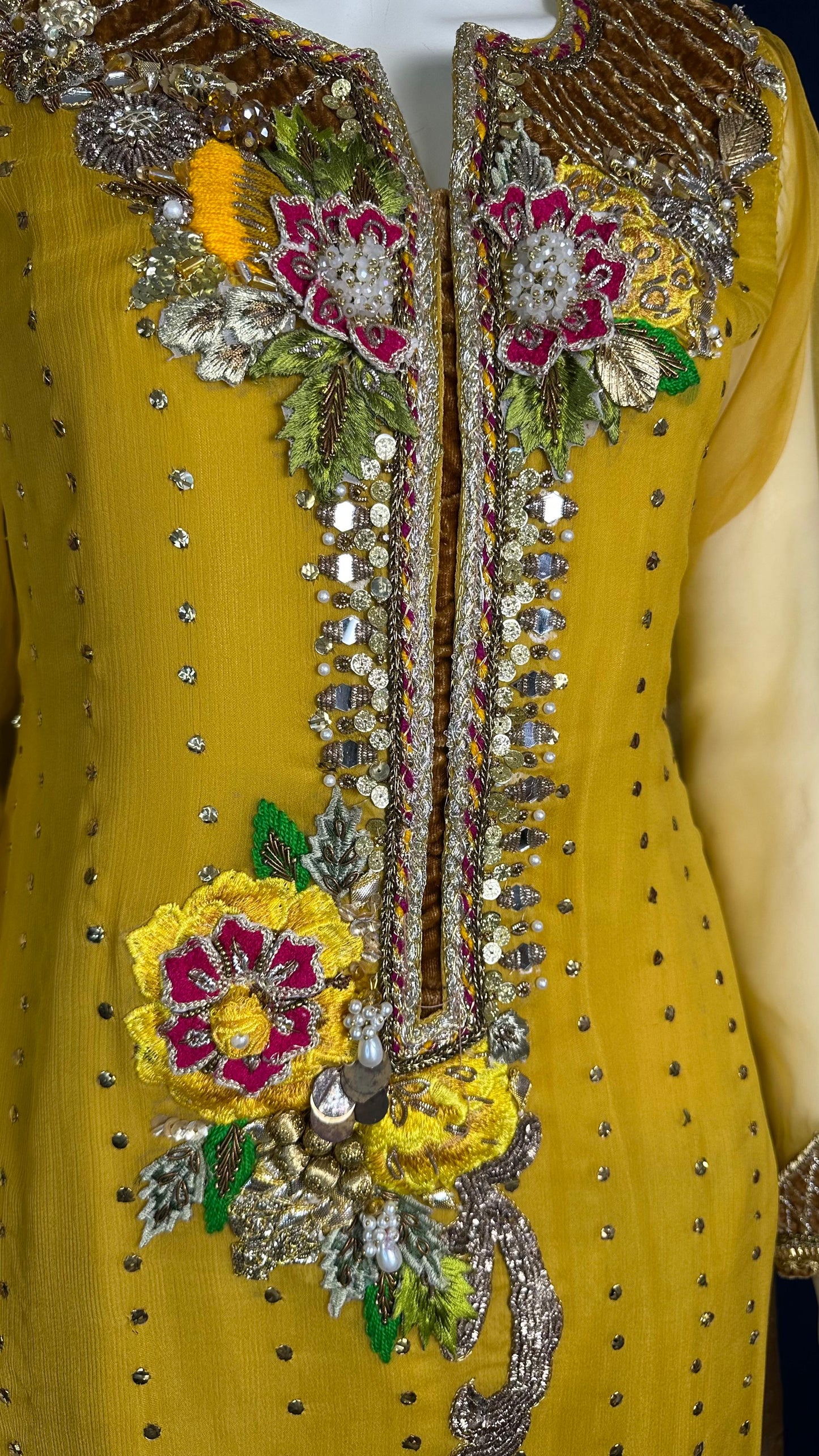 Z-279 Mustard Glow | Khuda Baksh Festive 3-Piece Set