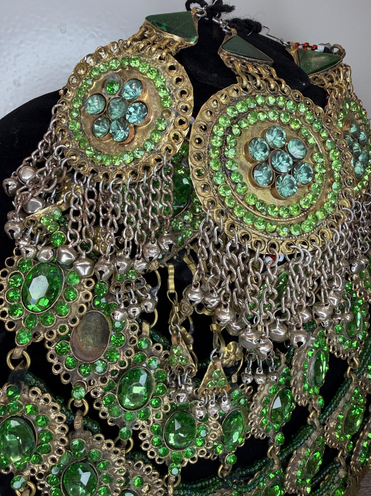 Afghan Royal Jewelry Set - Emerald Green Edition