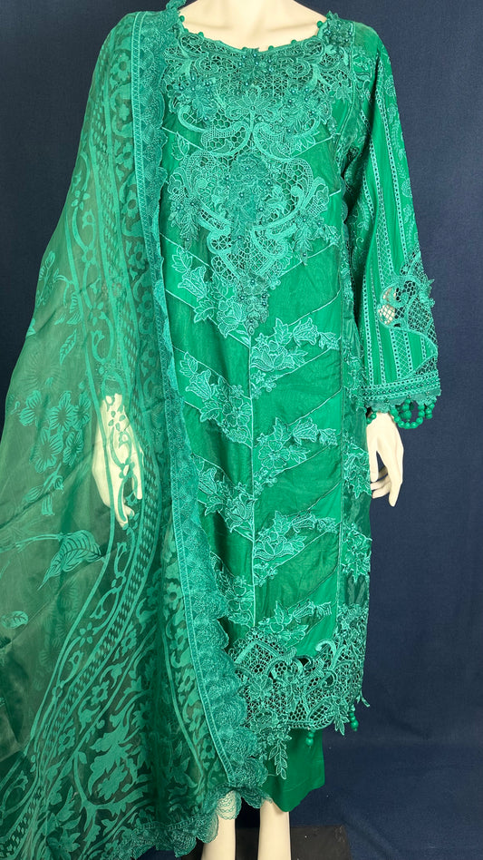 Emerald Green Suit with Matching Dupatta #183