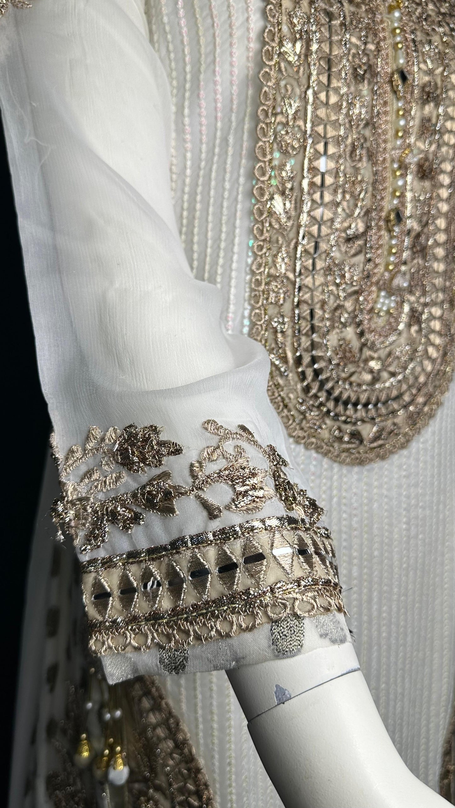 M-109 Ivory Glow ✨ | Khuda Baksh Elegant 3-Piece Set