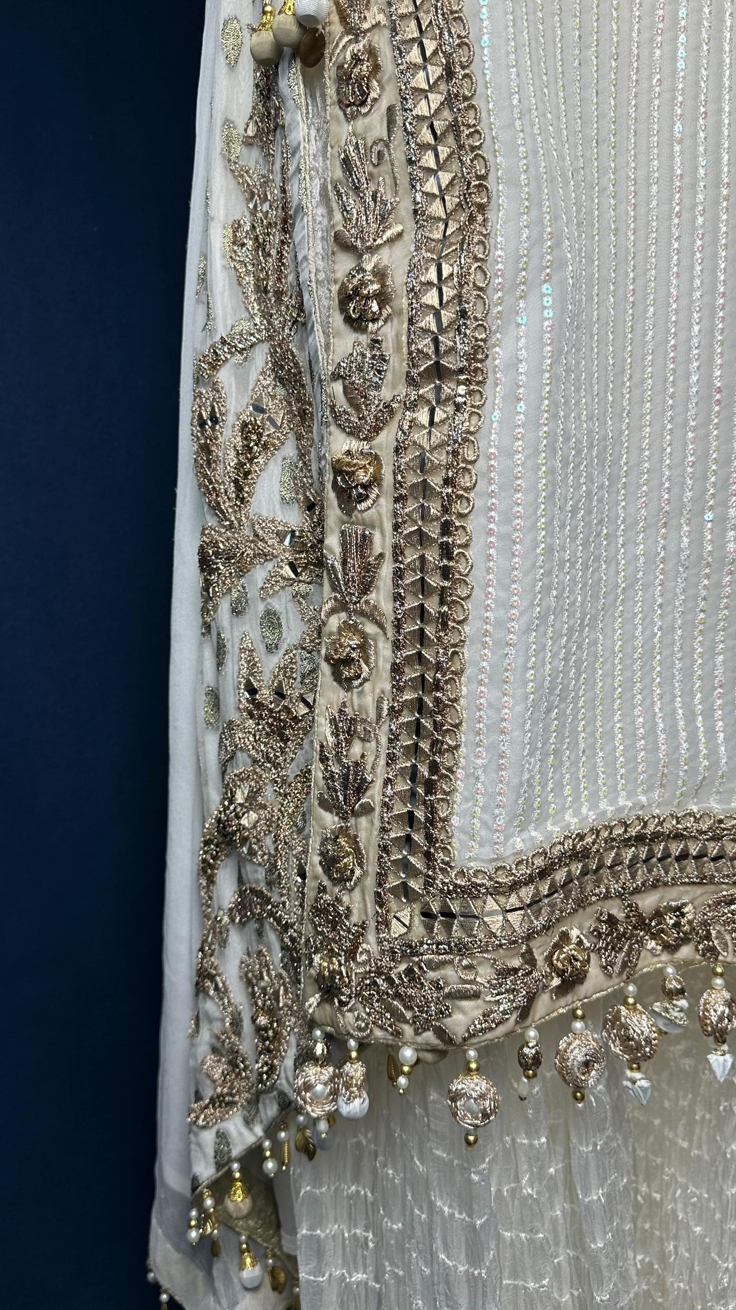 M-109 Ivory Glow ✨ | Khuda Baksh Elegant 3-Piece Set