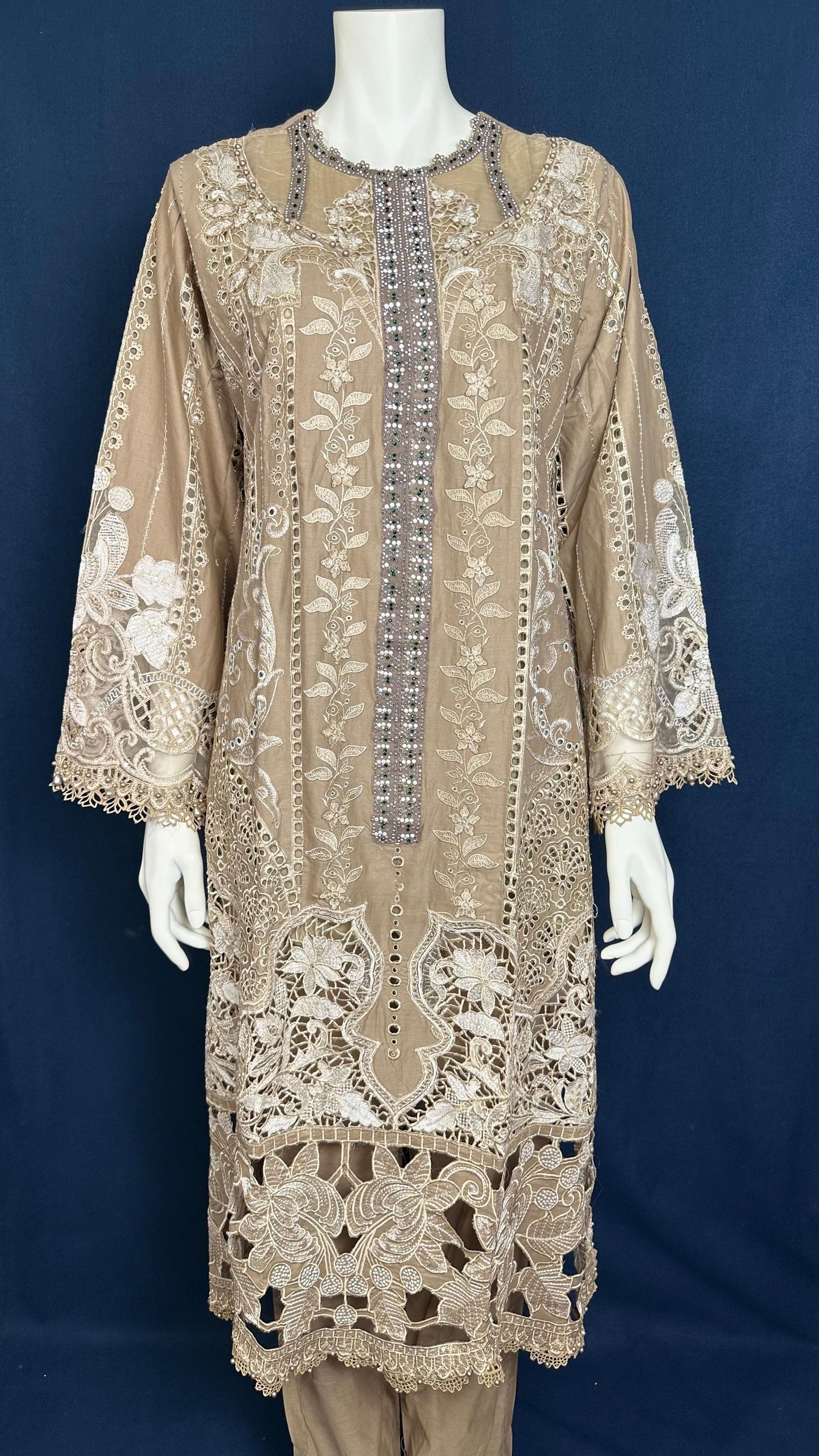 Golden Dusk | 3-Piece Embroidered Suit