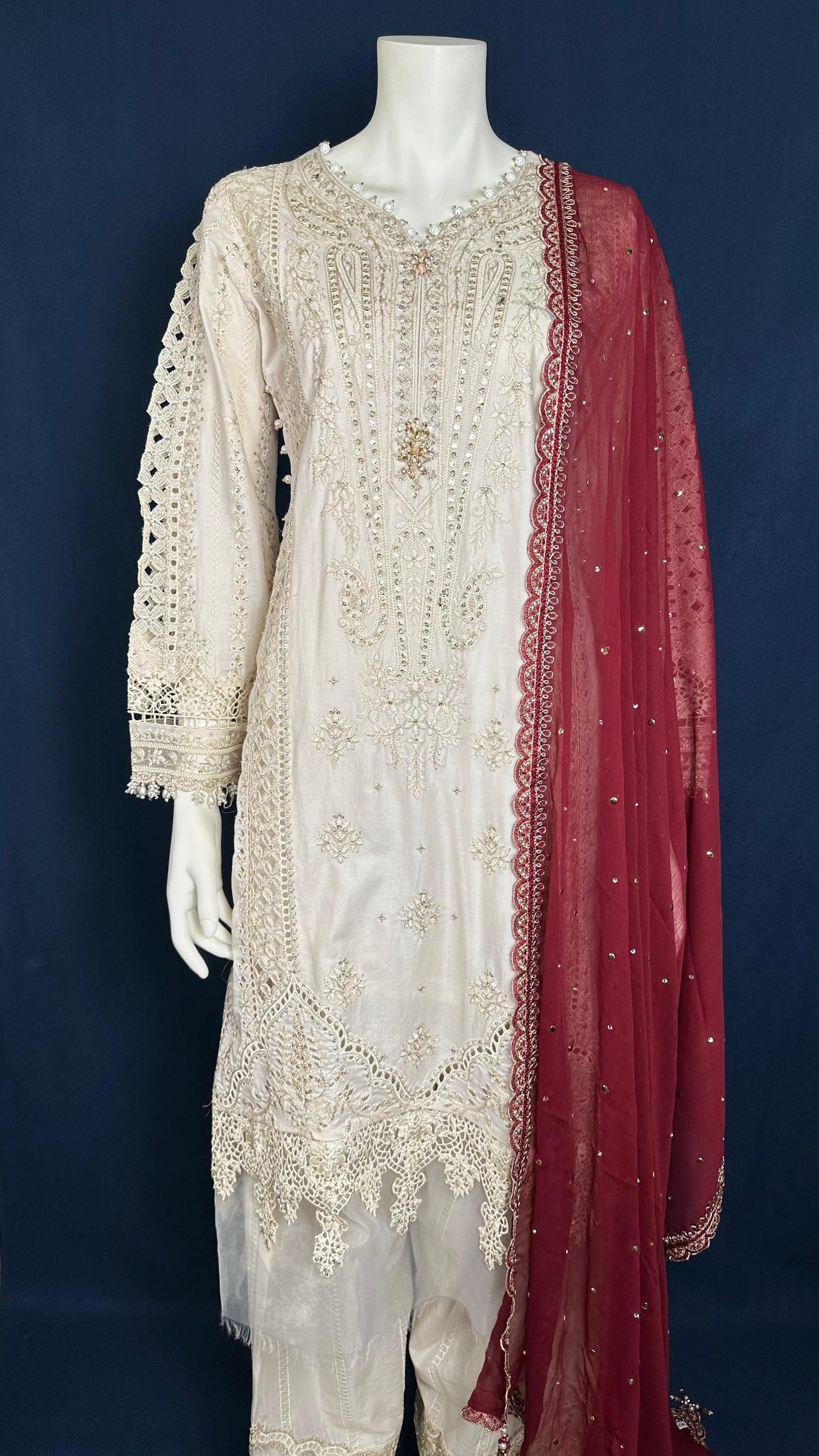 Royal Bloom | 3-Piece Embellished Ensemble