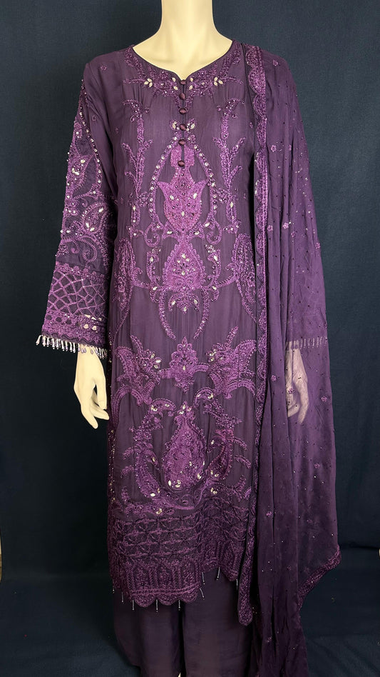 Royal Amethyst | 3-Piece Embroidered Set