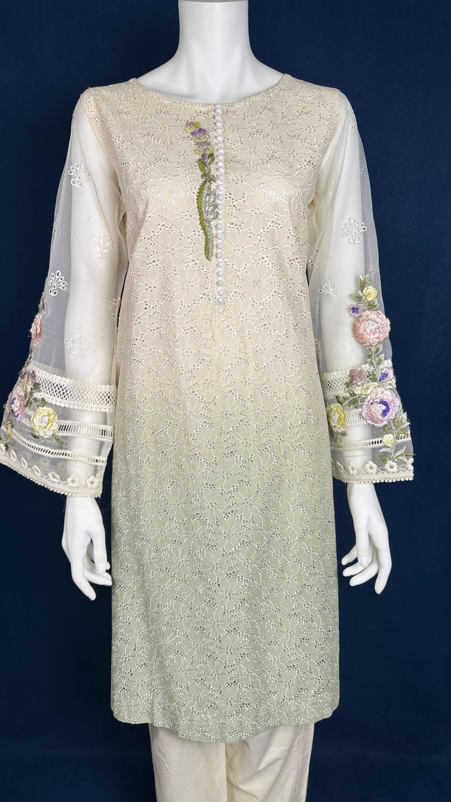 Ivory Petals | 3-Piece Elegant Cream Ensemble