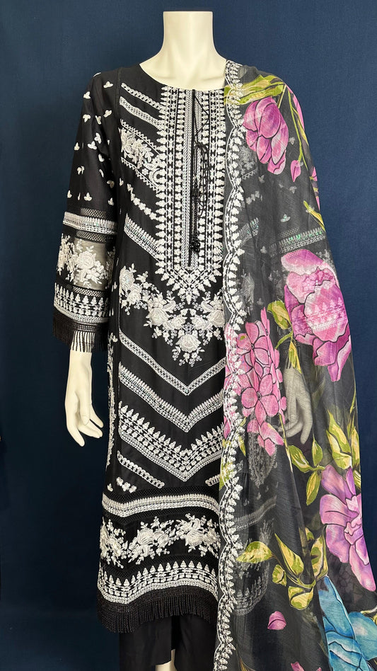 Midnight Bloom 01  | 3-teiliges florales Set