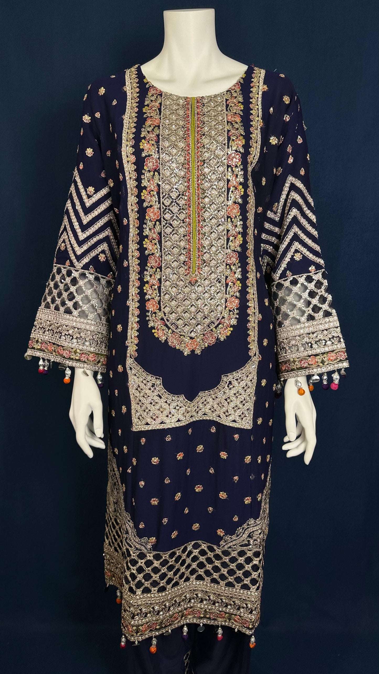 Royal Nightfall | 3-Piece Embellished Ensemble