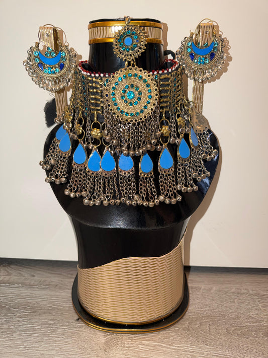 Afghan Elegant jewelry Set - Blue
