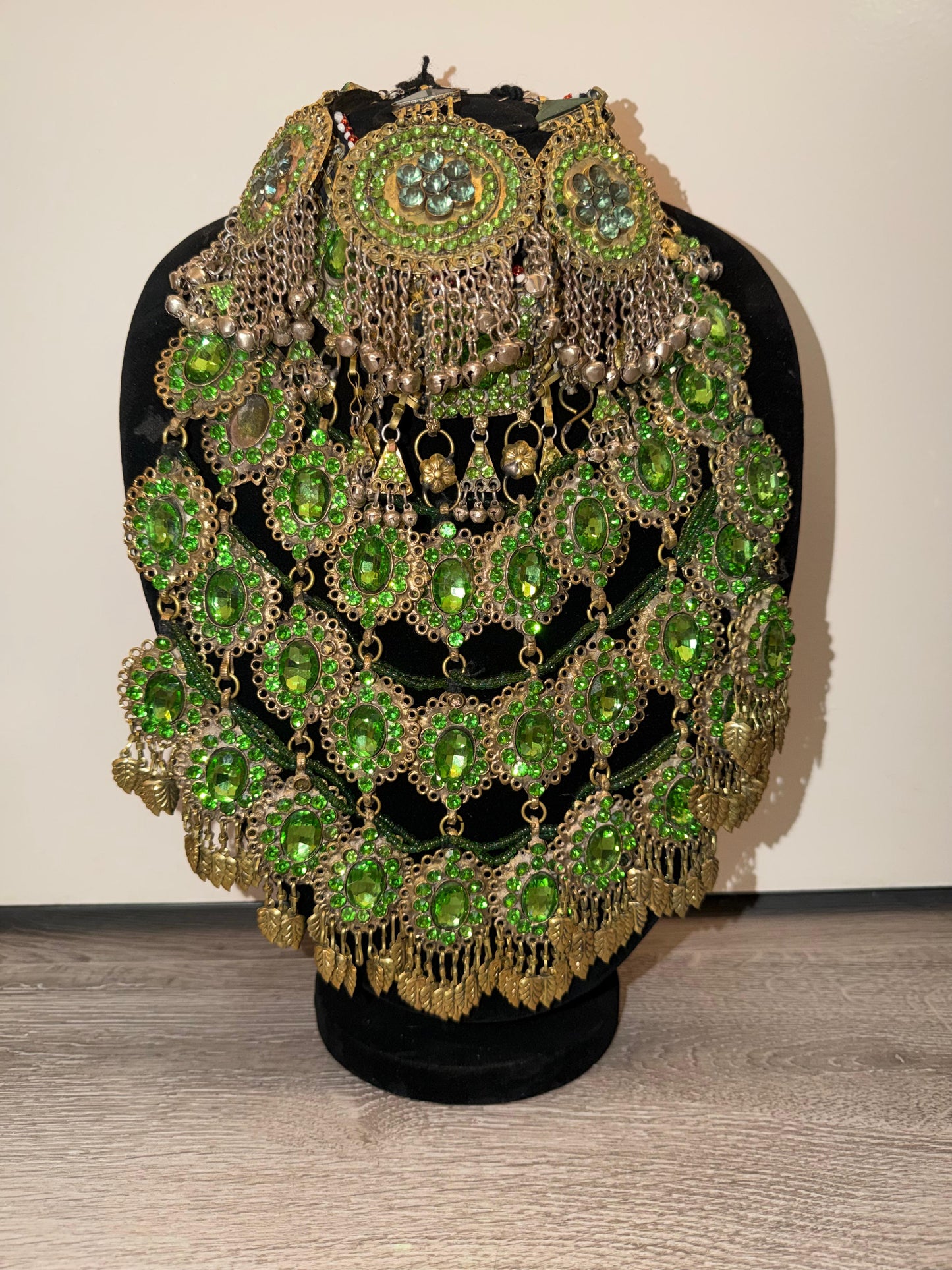Afghan Royal Jewelry Set - Emerald Green Edition