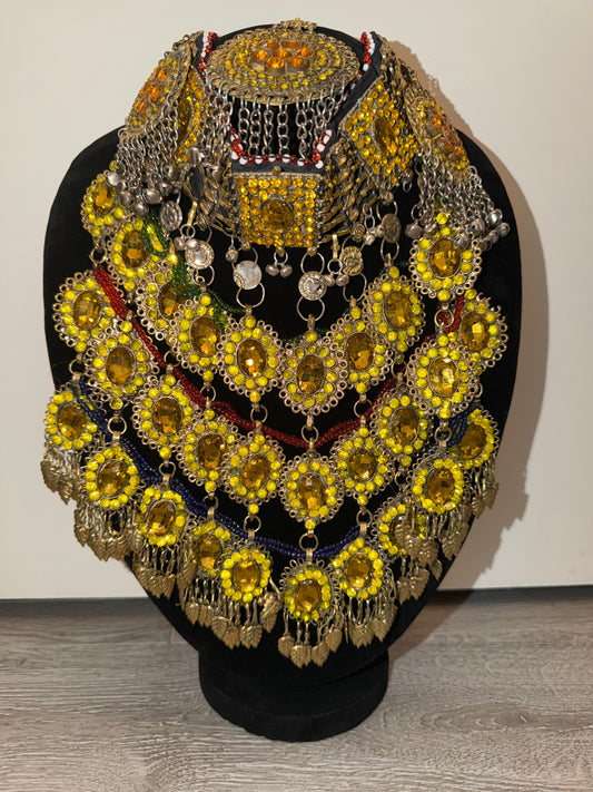 Afghan royal Jewelry Set - Yellow Editon