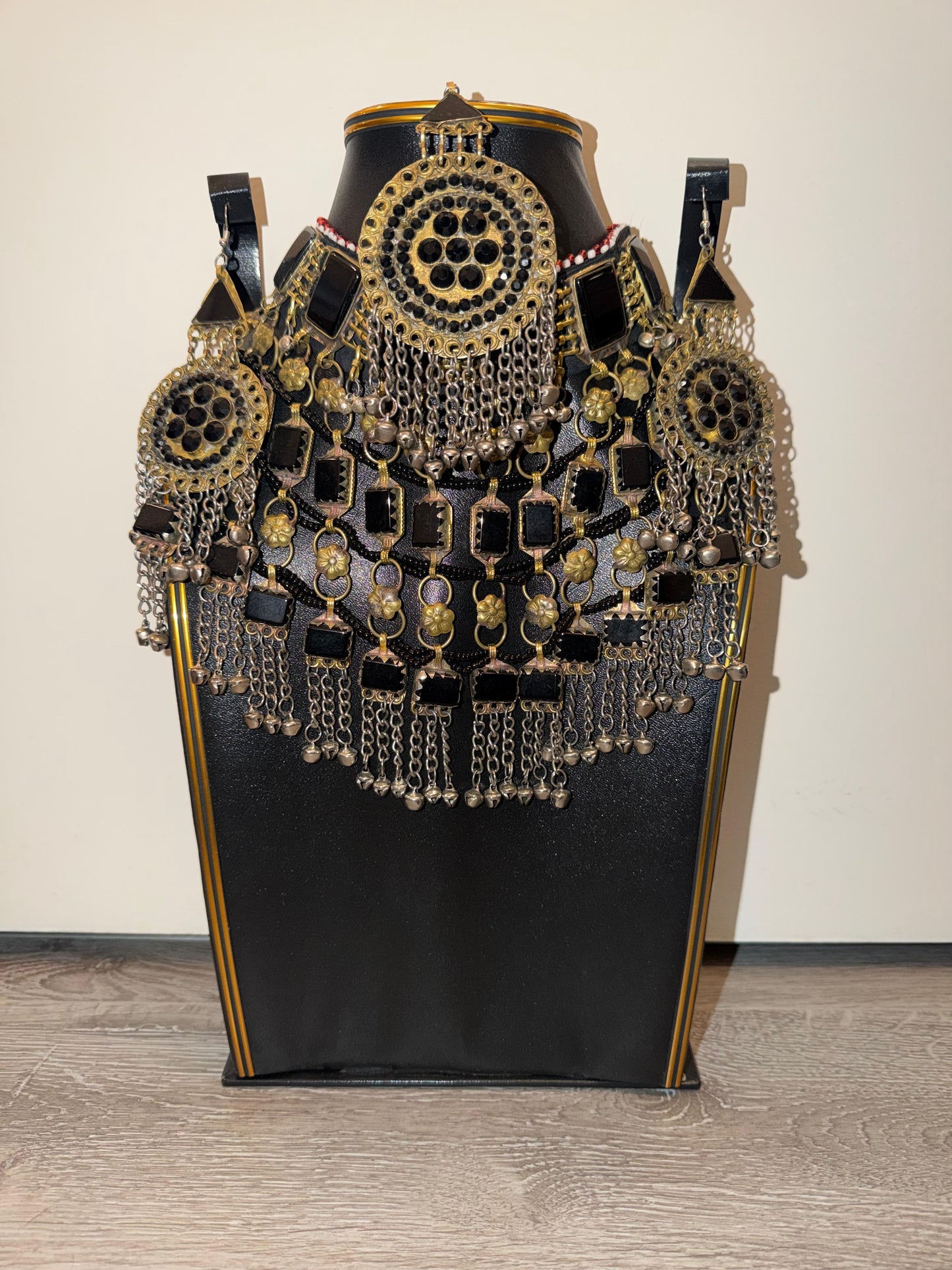 Afghan Elegant Jewelry Set - Black Edition