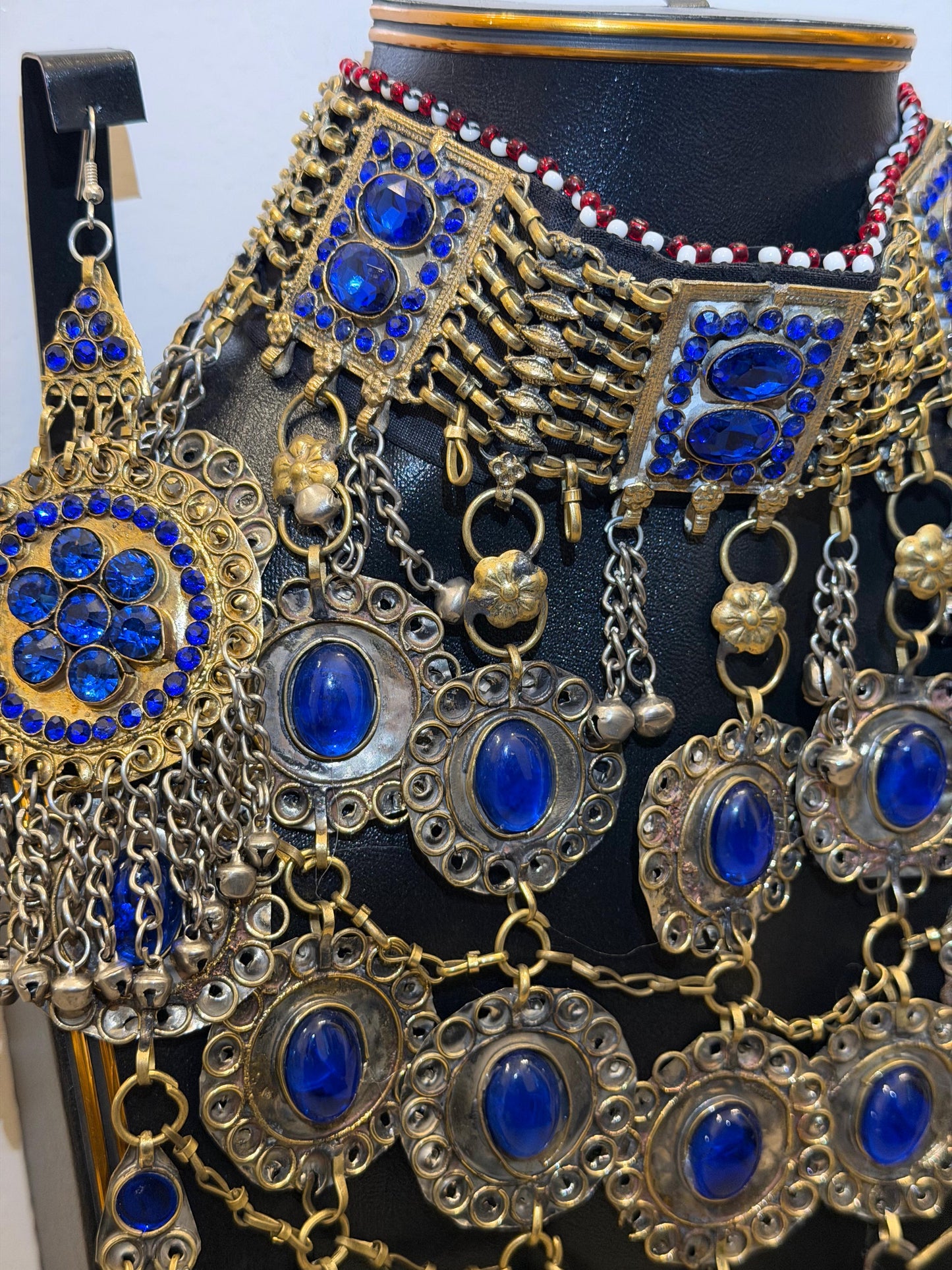 Afghan Heritage Jewelry Set - Deep Blue