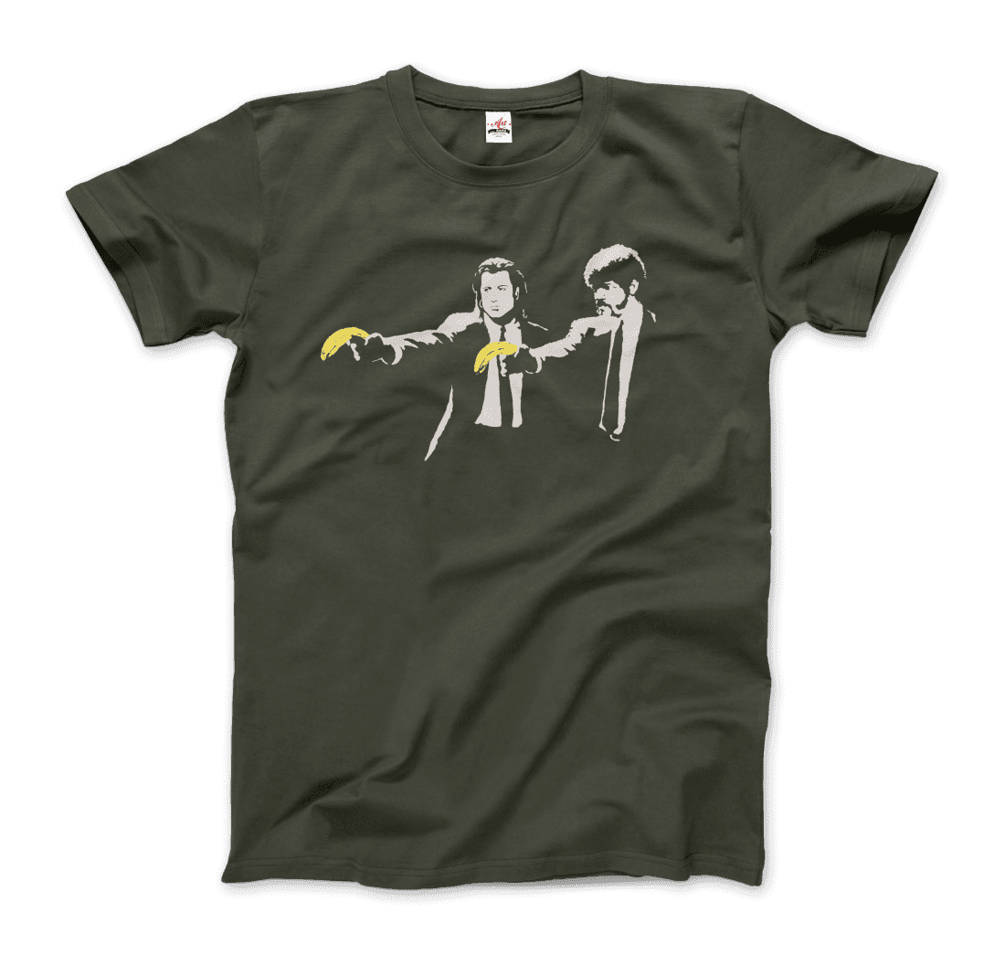 Banksy Pulp Fiction street art t-shirt